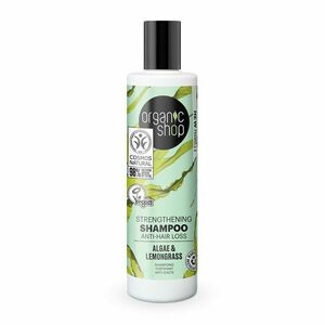 Organic Shop Posilující šampon proti vypadávání vlasů Řasy a citronová tráva 280 ml obraz