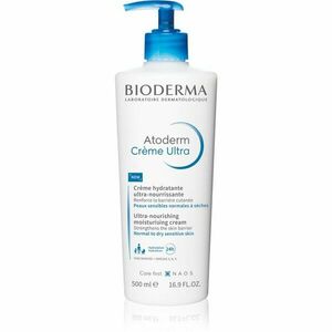 Bioderma Atoderm Cream vyživující tělový krém pro normální až suchou citlivou pokožku bez parfemace Bottle with Pump 500 ml obraz