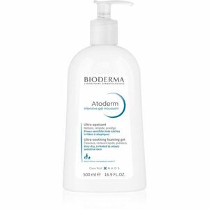 Bioderma Atoderm Intensive Gel Moussant výživný pěnivý gel pro velmi suchou citlivou a atopickou pokožku 500 ml obraz