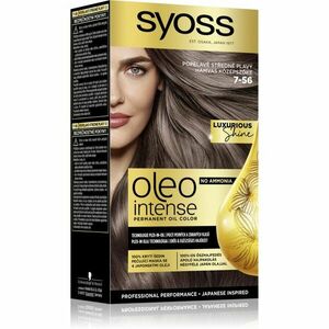 Syoss Oleo Intense permanentní barva na vlasy s olejem odstín 7-56 Ashy Medium Blond 1 ks obraz