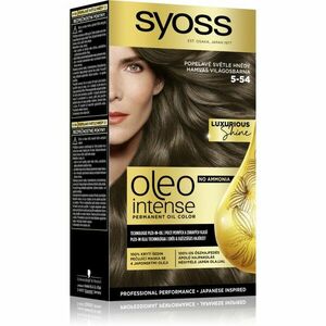 Syoss Oleo Intense permanentní barva na vlasy s olejem odstín 5-54 Ashy Light Brown 1 ks obraz