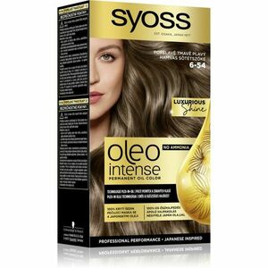 Syoss Oleo Intense permanentní barva na vlasy s olejem odstín 6-54 Ashy Dark Blond 1 ks obraz