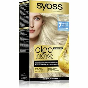 Syoss Oleo Intense permanentní barva na vlasy s olejem odstín 12-01 Ultra Platinum 1 ks obraz