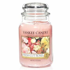 Yankee Candle Aromatická svíčka velká Fresh Cut Roses 623 g obraz