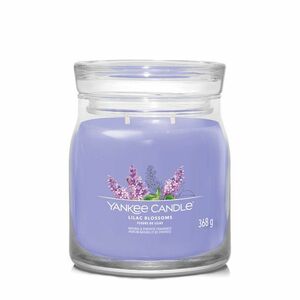 Yankee Candle Aromatická svíčka Signature sklo střední Lilac Blossoms 368 g obraz
