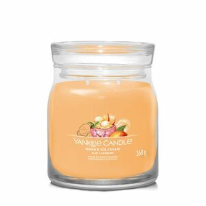 Yankee Candle Aromatická svíčka Signature sklo střední Mango Ice Cream 368 g obraz