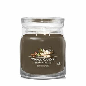 Yankee Candle Aromatická svíčka Signature sklo střední Vanilla Bean Espresso 368 g obraz
