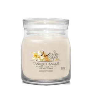 Yankee Candle Aromatická svíčka Signature sklo střední Vanilla Creme Brulée 368 g obraz