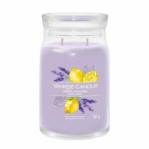 Yankee Candle Aromatická svíčka Signature sklo velké Lemon Lavender 567 g obraz