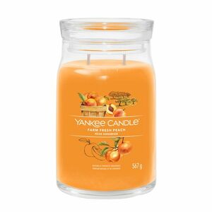 Yankee Candle Aromatická svíčka Signature sklo velké Farm Fresh Peach 567 g obraz