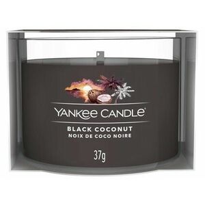 Yankee Candle Votivní svíčka ve skle Black Coconut 37 g obraz