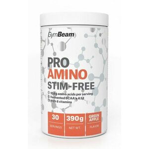 ProAmino Stim-Free - GymBeam 390 g Green Apple obraz