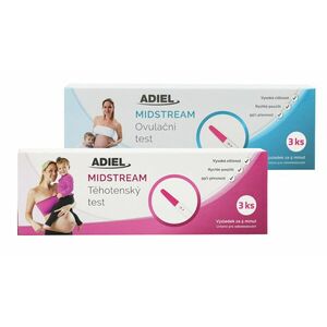 Adiel Sada Midstream testů - těhotenský test 3ks + ovulační test 3ks obraz