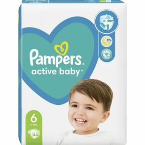 Pampers Active Baby Size 6 jednorázové pleny 13-18 kg 44 ks obraz