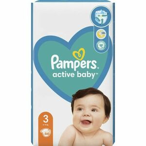Pampers Active Baby Size 3 jednorázové pleny 6-11 kg 66 ks obraz