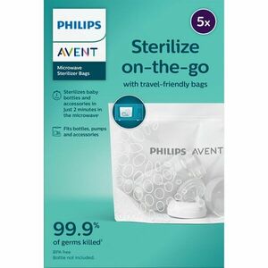 Philips Avent Sterilize on-the-go sterilizační sáčky do mikrovlnné trouby 5 ks obraz