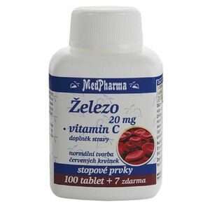 MEDPHARMA Železo 20 mg + vitamin C 107 tablet obraz