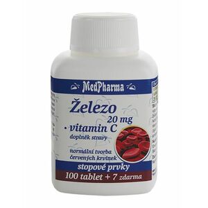 Medpharma Železo 20 mg + vitamin C 107 tablet obraz