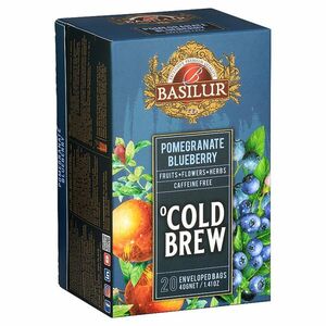 BASILUR Cold Brew Pomegranate Blueberry ovocný čaj 20 sáčků obraz