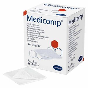 Kompres Medicomp sterilní 5x5 cm/25x2ks obraz