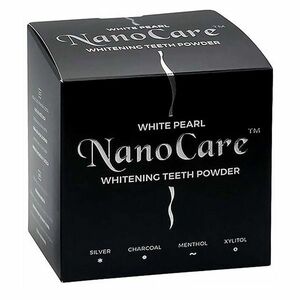 WHITE PEARL NanoCare Bělicí zubní pudr s aktivním uhlím 30 g obraz