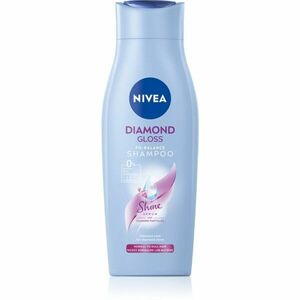 Nivea Diamond Gloss pečující šampon pro unavené vlasy bez lesku 400 ml obraz