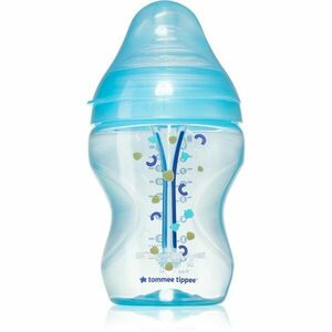 Tommee Tippee Closer To Nature Anti-colic Advanced Baby Bottle kojenecká láhev Slow Flow Blue 0 m+ 260 ml obraz