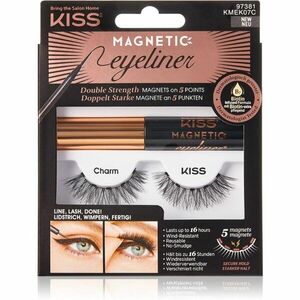 KISS Magnetic Eyeliner & Eyelash Kit magnetické řasy 07 Charm 5 g obraz