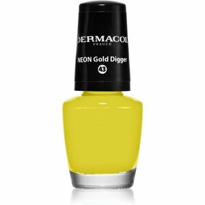 Dermacol Neon neonový lak na nehty odstín 43 Gold Digger 5 ml obraz