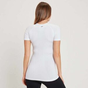 MP dámské těhotenské bezešvé tričko s krátkým rukávem – bílé - XXS obraz