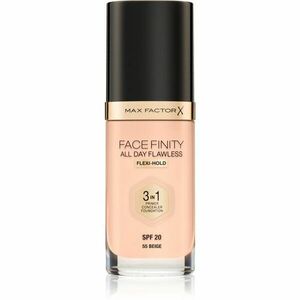 Max Factor Facefinity All Day Flawless dlouhotrvající make-up SPF 20 odstín 55 Beige 30 ml obraz