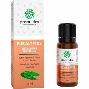 Green Idea Topvet Premium Eukalyptus 100% silice pro podporu normální funkce dýchacího ústrojí 10 ml obraz
