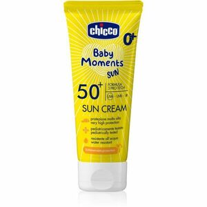 Chicco Baby Moments Sun krém na opalování SPF 50+ pro děti od narození 75 ml obraz