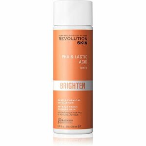 Revolution Skincare Brighten PHA & Lactic Acid jemné exfoliační tonikum pro suchou a citlivou pokožku 200 ml obraz