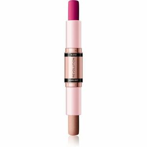 Makeup Revolution Blush & Highlight krémová tvářenka a rozjasňovač v tyčince odstín Sparkling Wine Shine 2x4, 3 g obraz