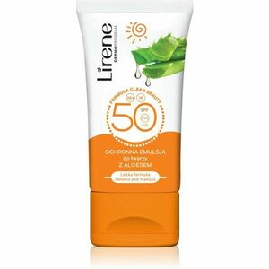Lirene Sun care ochranná denní emulze na obličej a dekolt aloe vera spf 50 50 ml obraz