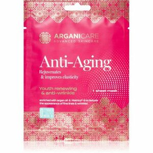 Arganicare Anti-Aging Sheet Mask plátýnková maska se zpevňujícím účinkem 1 ks obraz
