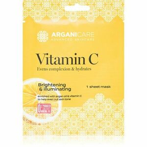 Arganicare Vitamin C Sheet Mask plátýnková maska s rozjasňujícím účinkem s vitaminem C 1 ks obraz
