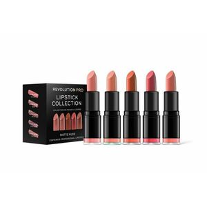 Makeup Revolution PRO Lipstick Collection Matte Nude sada rtěnek 5 ks obraz