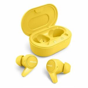 PHILIPS TAT1207YL/00 bezdrátová sluchátka ve žluté barvě obraz