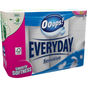 Ooops! Everyday Sensitive toaletný papier 3vrst. 10ks obraz