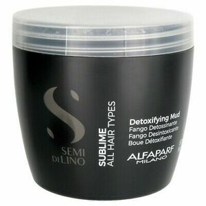 Alfaparf Milano Detoxikační bahno pro všechny typy vlasů Semi di Lino Sublime (Detoxifying Mud) 500 ml obraz