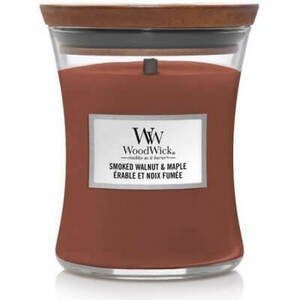WoodWick Vonná svíčka váza střední Smoked Walnut & Maple 275 g obraz