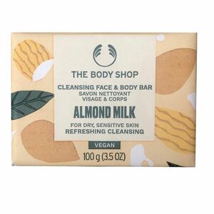 The Body Shop Čisticí mýdlo na obličej a tělo pro suchou a citlivou pokožku Almond Milk (Cleansing Face & Body Bar) 100 g obraz