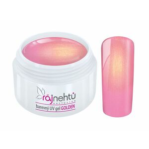 Ráj nehtů Barevný UV gel GOLDEN - Pink - 5ml obraz