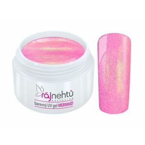 Ráj nehtů Barevný UV gel MERMAID - Pink - Růžový 5ml obraz