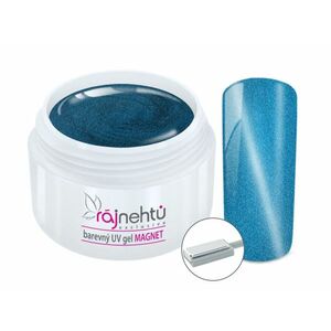 Ráj nehtů Barevný UV gel CAT EYE MAGNET - Blue 5 ml obraz