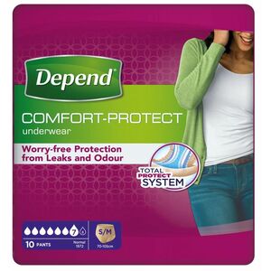 Depend Normal pro ženy S/M absorpční natahovací kalhotky 10 ks obraz