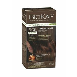 BIOKAP Nutricolor Delicato Rapid 5.05 Kaštanově oříšková barva na vlasy 135 ml obraz