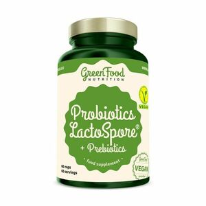 GreenFood Nutrition Probiotics LactoSpore + Prebiotics 60 kapslí obraz